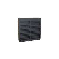 XPFA80BK (XPFA Series Filter Grills - Hammond) - Black - 150mm x 150mm x 24mm - Flame Retardant ABS