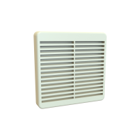 XPFA80CG (XPFA Series Filter Grills - Hammond) - Grey/Beige - 150mm x 150mm x 24mm - Flame Retardant ABS