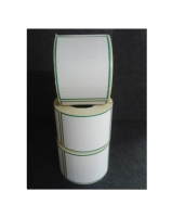 Thermal Scale Labels 58x81mm White with GREEN BORDER Per Roll 350