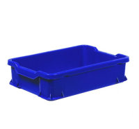 Stacking Tray 600x400x145mm BLUE 24ltr