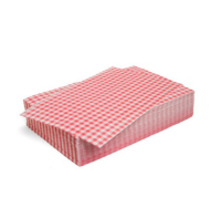 Gingham Duplex Sheets RED 250x375mm Per 1000