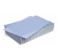 Gingham Duplex Sheets BLUE 250x375mm Per 1000