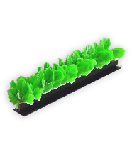 Garnish BLACK base Green Leaf Per Pack 12