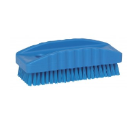Nail Brush Blue Plastic Handle
