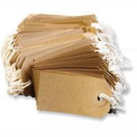 Sack Tags Buff Strung Number 2 Per 1000