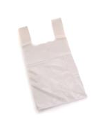 Vest Carrier Bags White Approx 13x19x23 25 micron per 1000