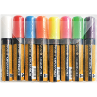 Liquid Chalk Pen Assorted 8pk Large 15mm