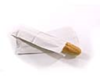 Paper Bags White 4x6x14 Demi Baguette Bag per 500