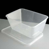 Microwave Safe Container Rectangular Clear 1000cc Per Box 250