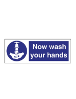 Now Wash Your Hands Sticker 90x230mm