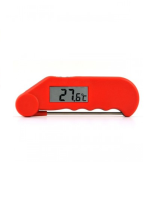 Temperature Probe Thermometer Red Gourmet with folding probe