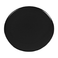 Black Melamine Plate 305mm Dia