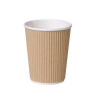Coffee Cup Brown Ripple Double Wall 8oz Per 500