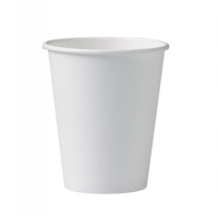 White Paper Cups 8oz Single Wall Per 1000