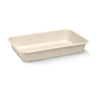 Eco Food Trays Heavy Duty NATURAL Approx D18 Per 500