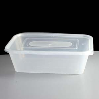 Microwave Safe Containers Clear Rectangular 500cc Per Box 250