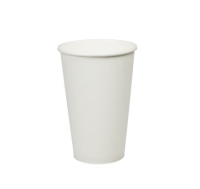 White Paper Cups 16oz Single Wall Per 1000