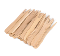 Disposable Wooden Chip Fork Per Pack 200