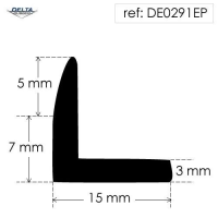 Rubber Angle Section Extrusion DE0291EP