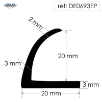 Rubber Angle Section DE0693EP