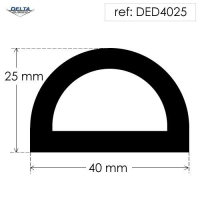 Hollow D Rubber Fender DED4025