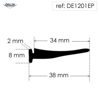 Rubber T Section DE1201EP