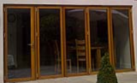 Flush Threshold Timber Folding Sliding Doors