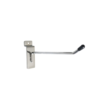 Single Prong Slatwall Hook - Chrome - 15cm