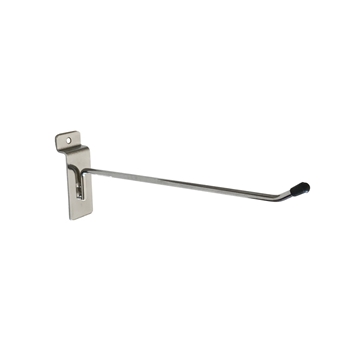 Single Prong Slatwall Hook - Chrome - 25cm
