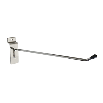Single Prong Slatwall Hook - Chrome - 30cm