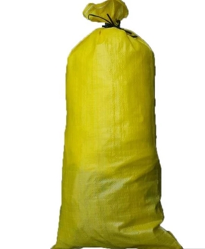Polypropylene Sandbag Heavy Duty Yellow Unfilled