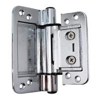 Trojan 3D Composite Butt Door Hinge - Chrome