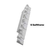 Mila Evolution Profile Related Flag Hinge Packers - White, #6 Swiftframe