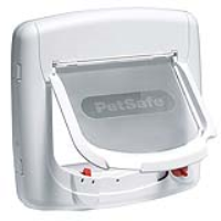 PetSafe Staywell Deluxe Magnetic 4-Way Locking Cat Flap - White