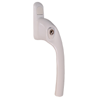 Q-Line Espag Locking Window Handle - Right Hand, White