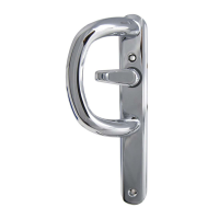 Q-Line P-Handle For Inline Sliding Patio Doors - Polished Chrome, Without PZ