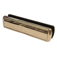 Q-Line XL Letterbox 325mm x 78mm - PVD Gold