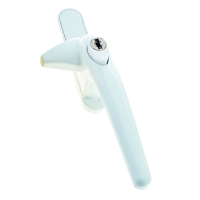 Universal Cockspur Handle - White, Right Hand
