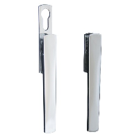 Debar Vivo Bi-Fold Handle - Without Cylinder Escutcheon, Brushed Satin