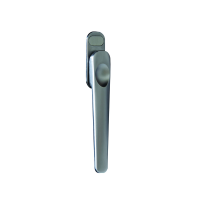 Debar Verso Bi-Fold Handle - Without Cylinder Escutcheon, Brushed Satin