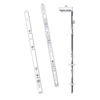 Aubi / Saracen Shootbolt Extensions - Serrated - Sash widths 1370-1680mm