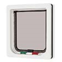 Cat Mate 4-Way Locking Draught Proof Cat Flap - White Finish