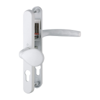 Hoppe Atlanta Lev/Pad Handles 92/62mm PZ - White