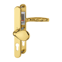 Hoppe Atlanta Lev/Pad Handles 92/62mm PZ - Brass