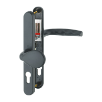 Hoppe Atlanta Lev/Pad Handles 92/62mm PZ - Black