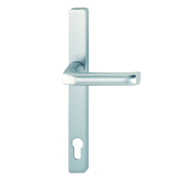 Millenco Lever/Lever 117.5mm PZ Door Handles - White