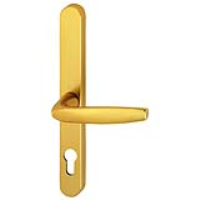 Fullex 3840N Lever/Lever 68mm PZ Door Handle - Gold