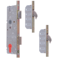 Cobra 2 Hooks Key-operated Door Lock - 35mm, Key Operated 20mm Square Face Plate