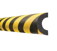 1000mm High Visibility Foam Pipe Impact Protection - Semi Circular