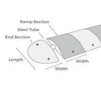 Steel Re-Inforcing Tube For Topstop Speed Reduction Ramps